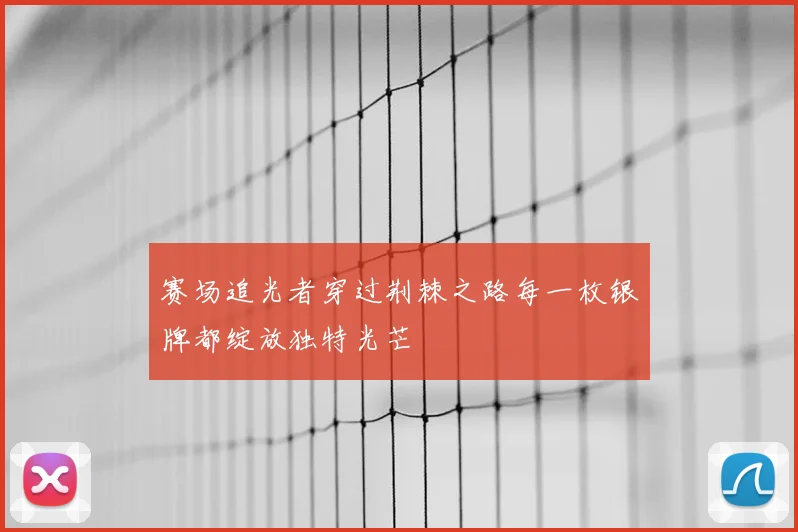 赛场追光者穿过荆棘之路每一枚银牌都绽放独特光芒